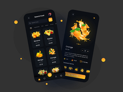 Fruits Order App Design🍊 3d apps design design figma design food apps food delivery food website foods foods mobile apps hero section illustration landing page landing pages logo mobile apps ui ui ux ux vector website