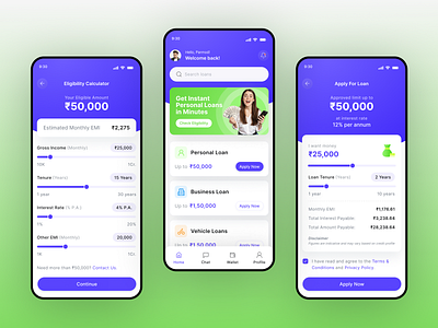 Smart Loan App UI – Apply, Calculate & Get Approved in Minutes applyloanui cleanfinanceui creatives creditappui dailyui emicalculatorui fintechux instantloanapp khambra loanappdesign loanappworkflow loaneligibilitycheck microfinanceui minimalfintech modernfintechdesign parmod personalloanux smartfinanceux ux uxforfinance