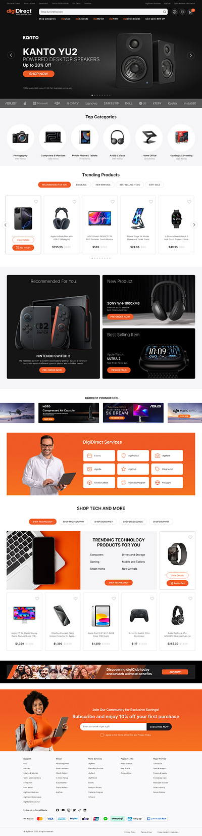 DigiDirect eCommerce Website Design au client australia australia website digidirect digidirect.com.au ecommerce ecommerce website ninoronda oninkxronda ui design uiux website website design