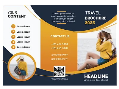 Explore the World – Travel Flyer Design modern flyer