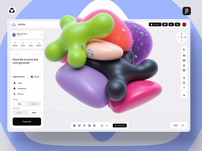NOCRA UI Kit — Design system for AI 3d animation branding chart dashboard dataviz design desktop graphic design lm logo modeling motion graphics nocode statistic tech template ui vibecode
