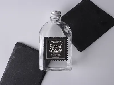 Lewis & Lloyd Record Cleaner Custom Bottle Labels bottle stickers custom bottle labels