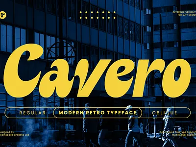 Cavero - Vintage Heavy Logo Font bold branding contrast design display font heavy illustration logo luxury magazine modern packing sans serif stylish typography ui vintage