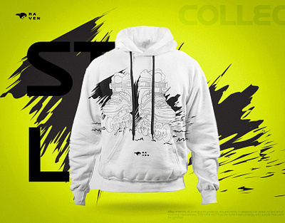 RAVEN – Personal Illustrations on Urban Streetwear animation branding clothes design graphic design illustration logo motion graphics product streetwear