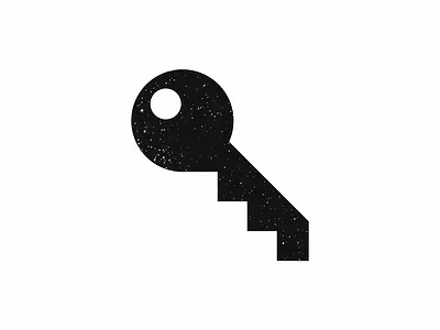 Key symbol branding discoveries key logo logo idea logomark logotype negative space negative spact per aspere ad astra stairs symbol