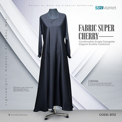 Fashion Social Media Ads Design georgette abaya