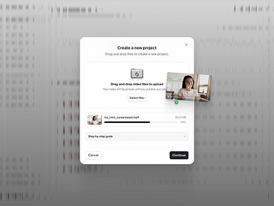 File upload — Untitled UI create project drag and drop file upload modal product design ui design user interface