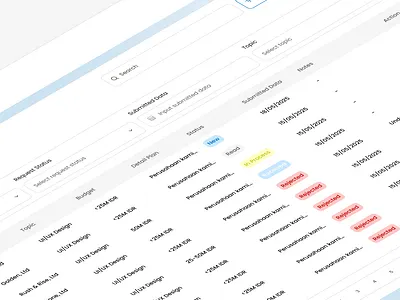 Partnership Request Dashboard – Filter appdevelopment crmplatform dashboarddesign filterui saasdesign uxinterface webdesign yeedevstudio