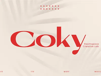 Coky - Elegant Modern Sans Serif branding chic contrast creative custom design display editorial design elegant illustration invitation logo luxury magazine modern premium sans serif timeless typography