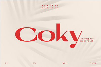 Coky - Elegant Modern Sans Serif branding chic contrast creative custom design display editorial design elegant illustration invitation logo luxury magazine modern premium sans serif timeless typography