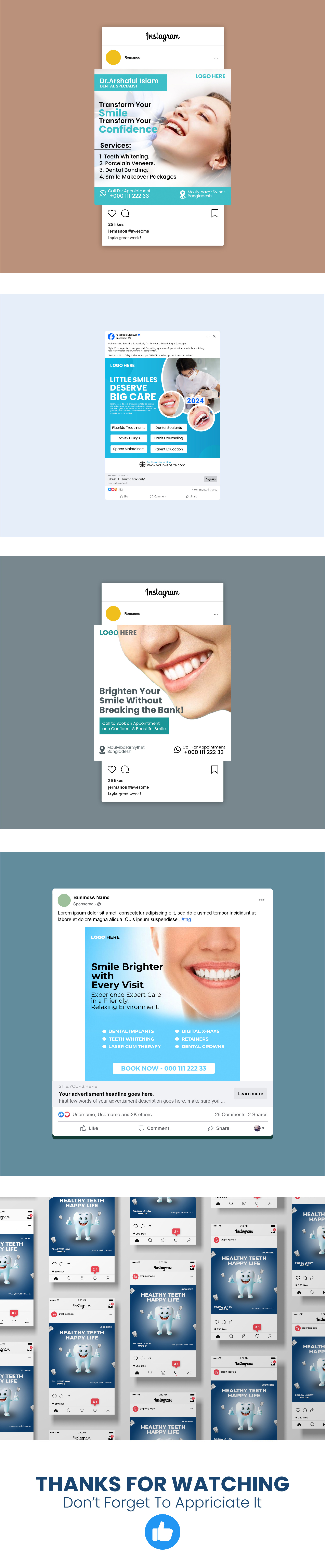 DENTAL SOCIAL MEDIA POST DESIGN creative dentist post dental appointment post dental care social media dental clinic banner dental flyer layout dental healthcare branding dental hygiene design dental marketing design dental promo template dental services promotion dental social media dentist facebook post dentist instagram post instagram post for dentist medical social media template oral care design samad graphix smile clinic design teeth whitening design tooth care graphic