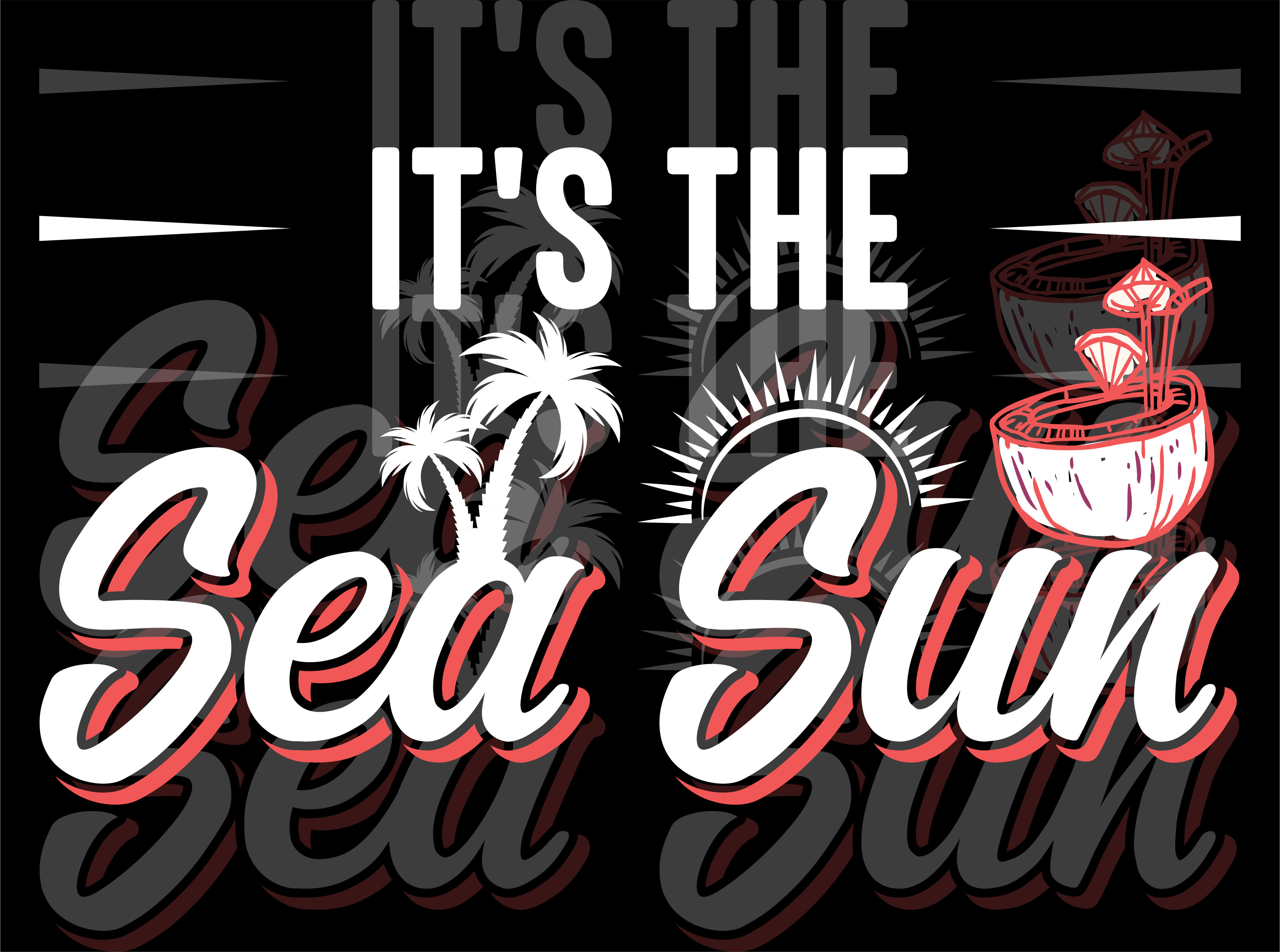 Beach T-shirt | Sea Sun Tee Design | Summer T shirt | Summer tee beach holiday tee beach life t shirt beach t shirt beach vibes tee illustration palm tree t shirt print retro summer shirt sea lover t shirt summer beach tee summer holiday tee summer print shirt summer t shirt summer vibes sun and fun shirt sun and sea tee sunny day shirt surf t shirt typography vacation tee