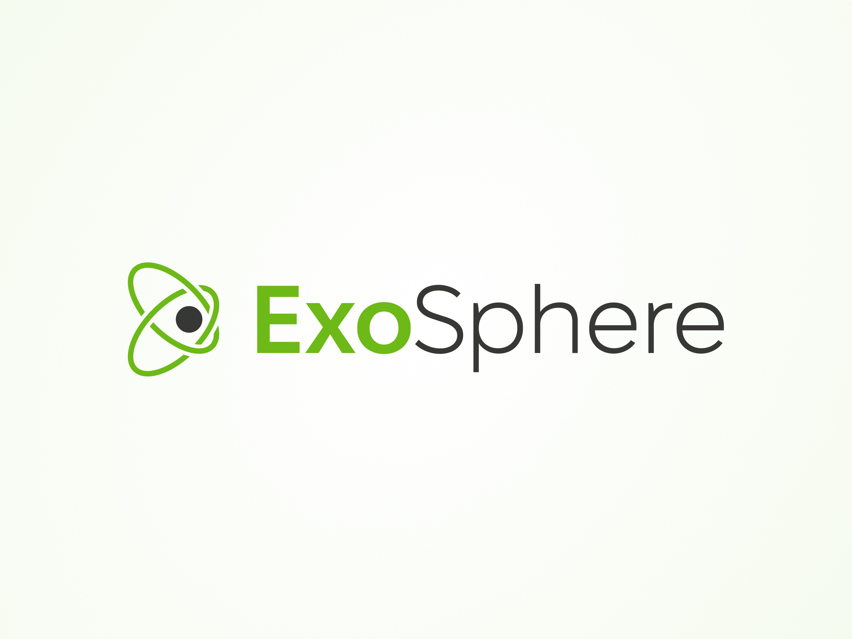 ExoSphere | Web Platform | Logo Design branding design exo graphic design green icon logo logotype sphere ui vector web