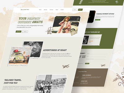 My New Retro Website Design ✨ graphic design illustration retro typography