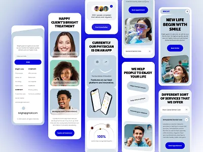 Dental website - landingpage - Mobile Responsive design dental dental clinic dental landing page dental website dribbble figma figma landing page healthcare homepage design landing page medical website moble version design portfolio responsive design ui design ui ux ui ux design web design web ui design website ui