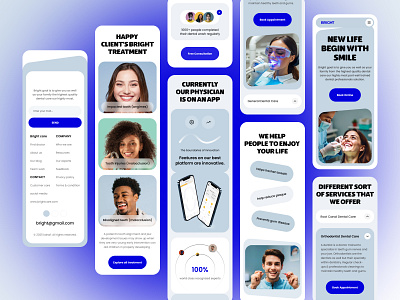 Dental website - landingpage - Mobile Responsive design dental dental clinic dental landing page dental website dribbble figma figma landing page healthcare homepage design landing page medical website moble version design portfolio responsive design ui design ui ux ui ux design web design web ui design website ui