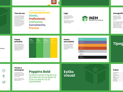 INEM brand book branding design e learning graphic design illustration logo manual style guide ui vector