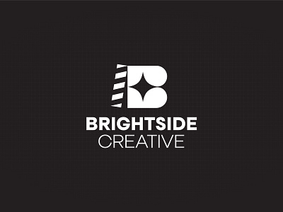 Movie Film Video Production Company Logo alphabet black and white bold bright creative film film flap letter b logo logo design mark marketing minimal modern monogram movie negative space production shine star