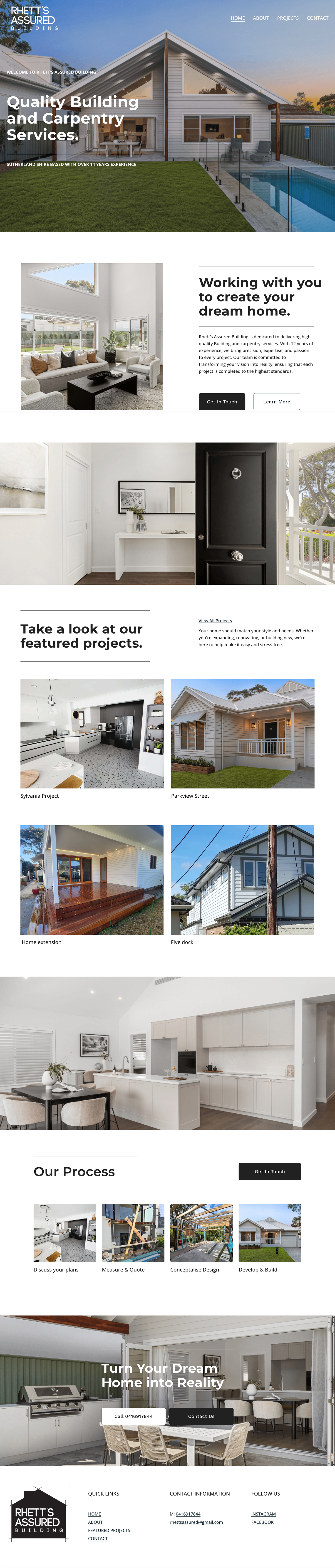 Building & Construction Website - Sydney Building Company building construction graphic design ui webdesign