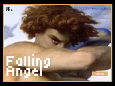 DIGITAL ART STUDIO | Website design concept art design art exhibition art gallery art museum design design concept digital art gallery digital gallery website first section gallery website graphic design hero section illustration modern professional typography uiux web design web design company