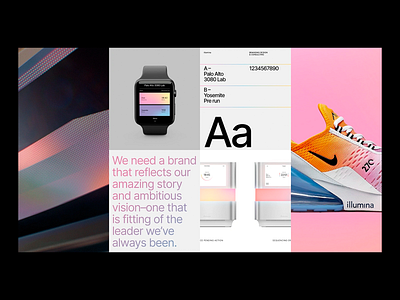 Illumina - Modern Tech Branding Guidelines advertising brand brand identity branding branding identity company branding design illumna modern modern branding nike pink smart devices tech tech branding