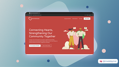 Heart in the Community – Website Design for a Local Charity charity landingpage onepager webdesign webflow