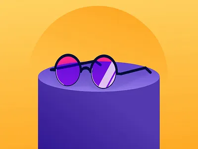 2D Animation | Sunglasses Reflection Effect animation design graphic design illustration motion graphics svg animation svgator