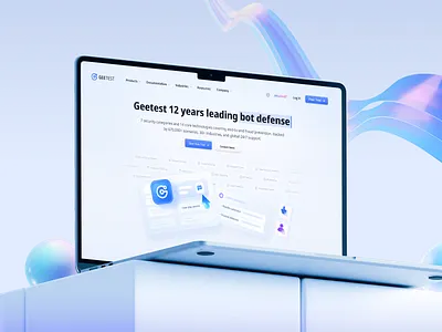 GeeTest-Homepage Design ui