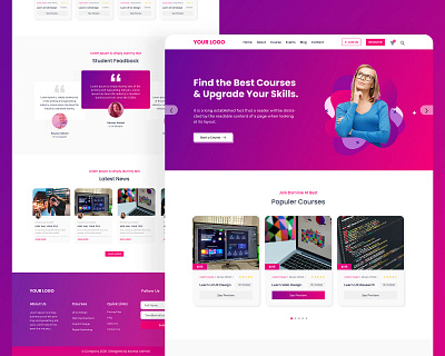E-learning Website Landing Page