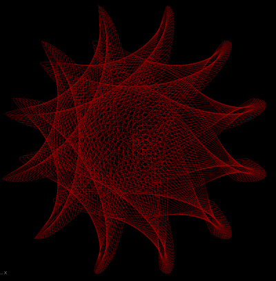 A Procedural Designer's version of 'String Theory' 3d graphic design logo parametricdesign