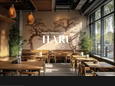 Landing Page for Japanese Restaurant & Bar bar black branding elegant foood menu japanese style landingpage localized lp luxury morden premium feel restaurant ui ux web design