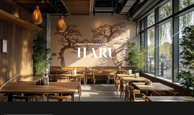 Landing Page for Japanese Restaurant & Bar bar black branding elegant foood menu japanese style landingpage localized lp luxury morden premium feel restaurant ui ux web design