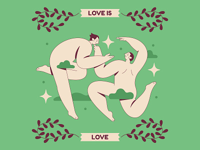 Love Is Love Vol.02 app branding character couple gay illustration lgbtqia love pride ui valentines day vector