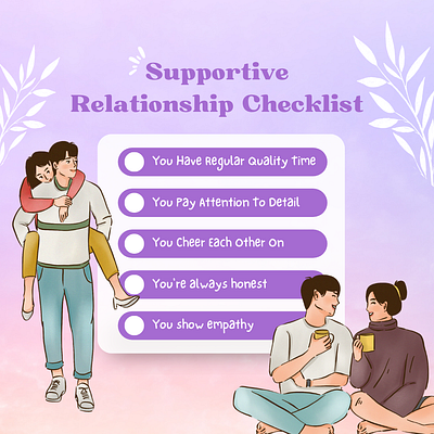 Relationship Checklist graphic design