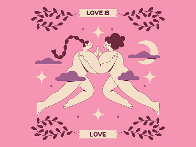 Love Is Love Vol.03 character couple illustration lesbian lgbtqia pride valentines day vector