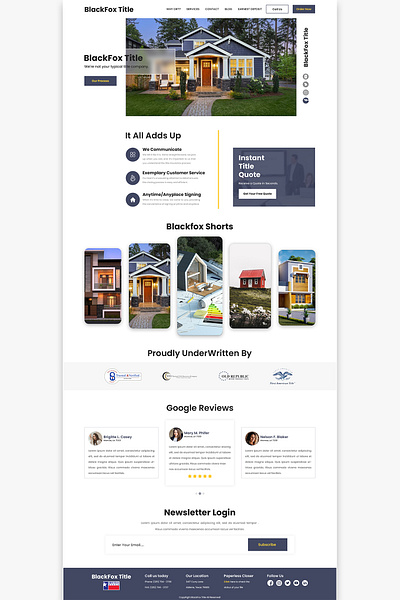 BLACKFOX TITLE WEBSITE DESIGN app branding design elementor figma graphic design graphic designer illustration landing page logo ui ui design uiux vector web web design website website design