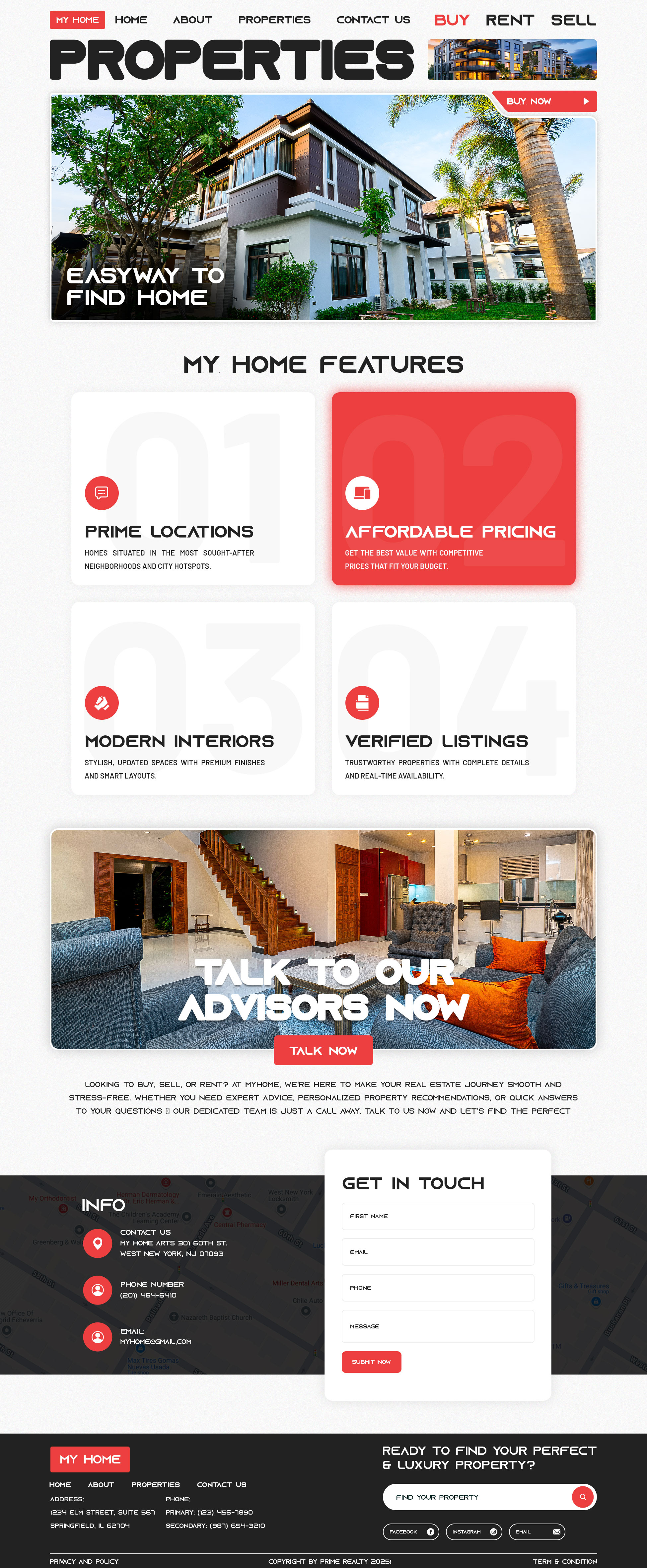 Example of 1 Home And 5 Pages Website Design