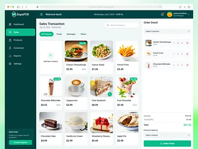 SupaPOS – Sales Transaction Screen branding design direct sale point of sale pos pos ecommerce pos screen pos transaction ui design user experience user inteface ux design website design