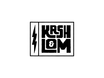 ⚡Krsh&Lom bolt box branding design font graphic design icon icon set identity illustration letters logo logotype mark simple symbol typo typografy vector