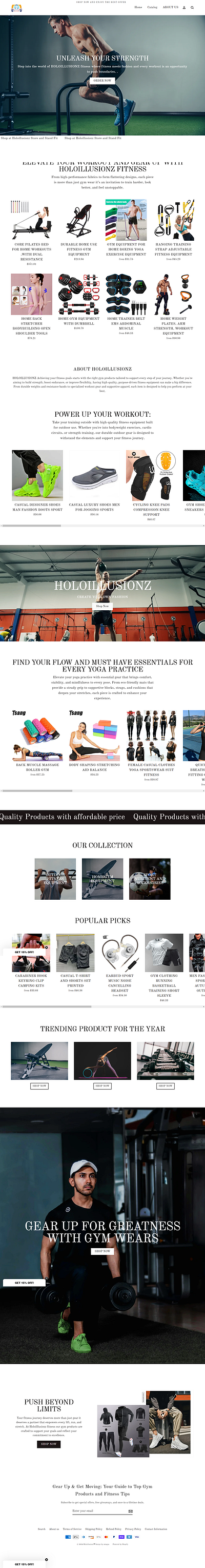 fitness website app branding design fitness store graphic design logo motion graphics shopify development store design store design shopify design ui