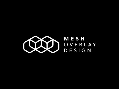 Geometric Logo Design - Mesh Overlay data saas design design firm ecommerce events geometric logo icon lettermark logo logo design logo designer logodesign logodesigner logotype m modern monochrome software sports symbol