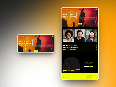 Flower - A project for a music & consert agency. design seo squarespace ui user interface web design website