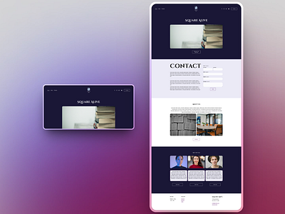 Square Alive - Project for book selling agency. design seo squarespace ui user interface web design website