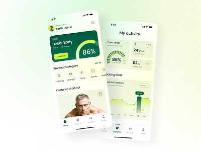 Fitness App - Fitness Trainer App app app design app ui design fitness fitness app fitness club fitness trainer app mobile mobile app mobile app design mobile app ui mobile design mobile ui ui user interface ux workout workout app