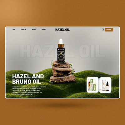 HAZEL OIL PRODUCT WEB DESIGN app branding design elementor figma graphic design illustration landing page logo ui ui design uiux vector web web design website website design wordpress