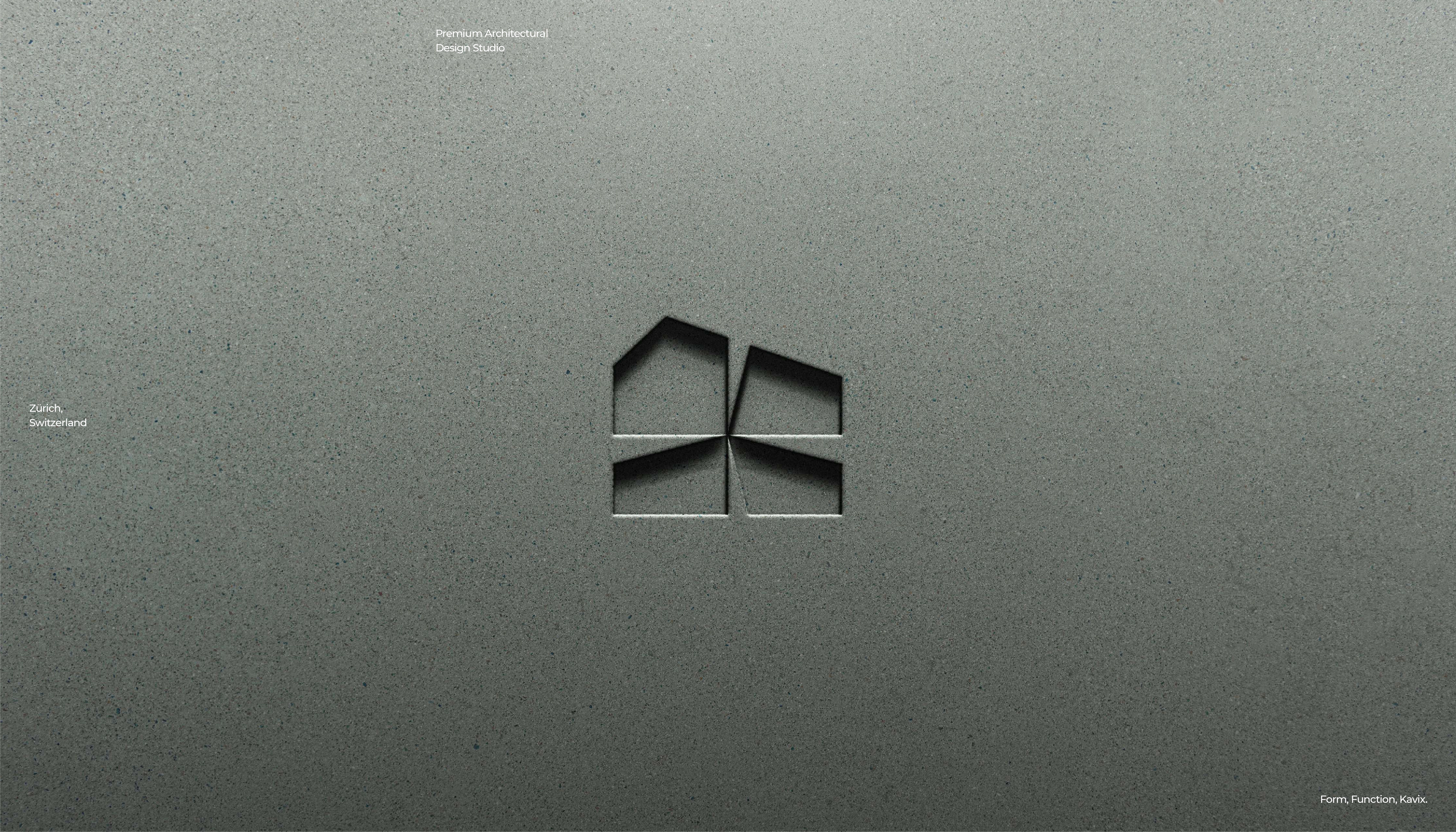 Kavix | Premium Architecture brand branding design graphic design home logo minimal