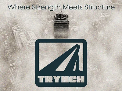 Trynch architecture branding construction construction logo design display font grafiko labs graphic design hh illustration industrial logo logo logo branding logo design logo mockup minimal minimal logo minimalist logo minimalsit modern design
