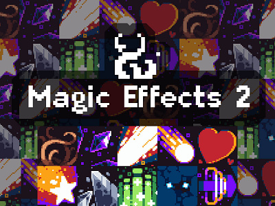 Free Pixel Magic Sprite Effects Pack 2d 32x32 asset assets effect effects explosion fantasy game assets gamedev indie game magic magical magician pixel pixelart pixelated sprite sprites spritesheet