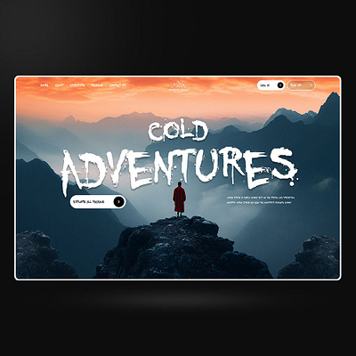 COLD ADVENTURES WEBSITE DESIGN app branding design elementor graphic design illustration landing page logo ui ui design uiux vector web web design website website design wordpress