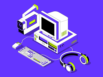 Technological elements in isometric style 3d animation app app ui branding business illustration design editorial graphic design illustration illustrator isometric isometric style logo modern illustration object illustration perspective illustration ui vector